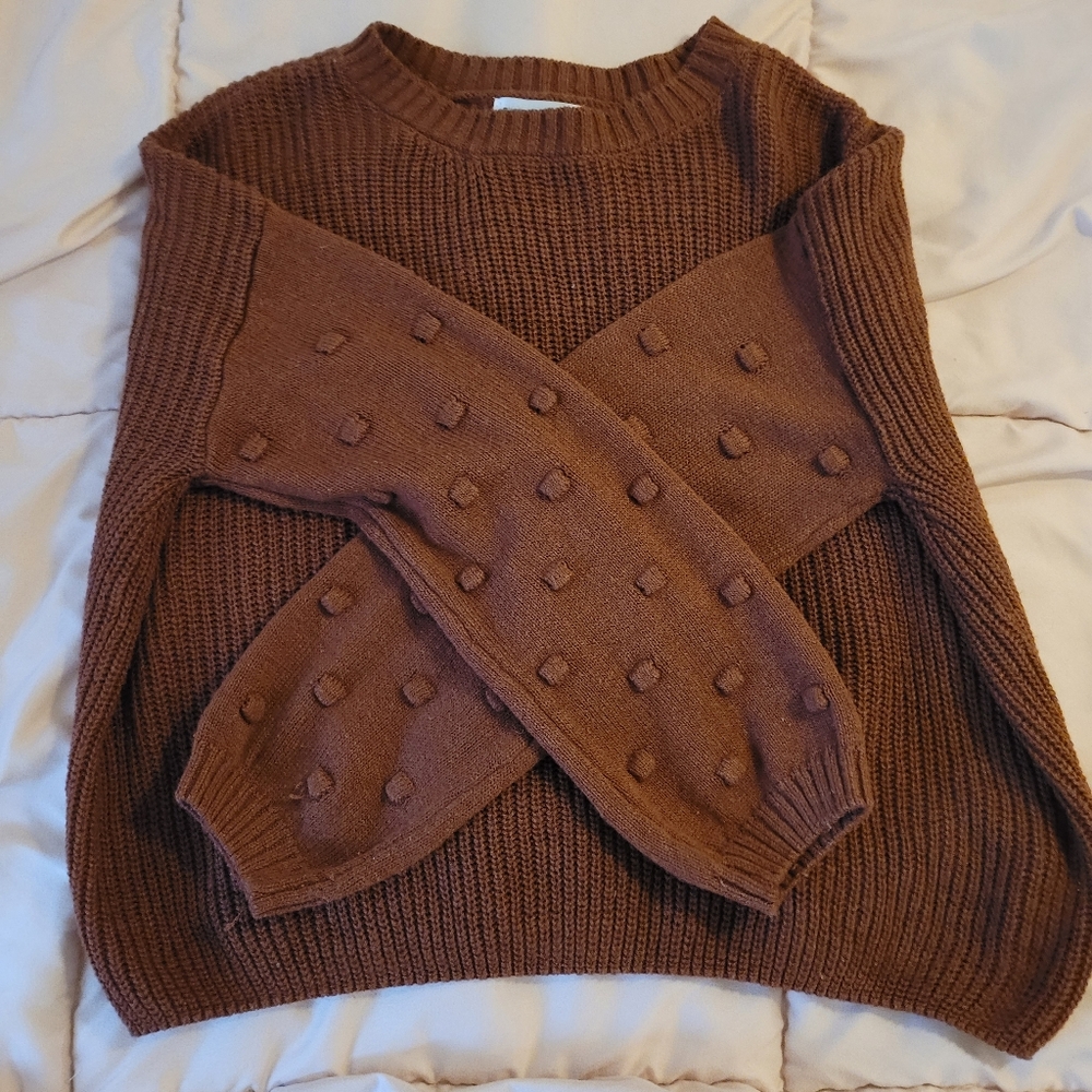 Society 212 sweater, Medium, Brown